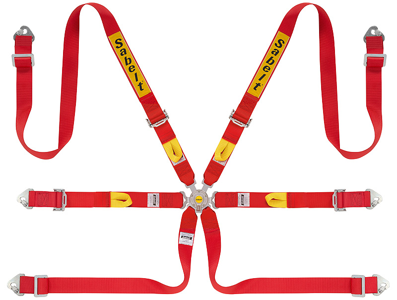 SALOON-S 2インチx6点式 スチールアジャスター レッド